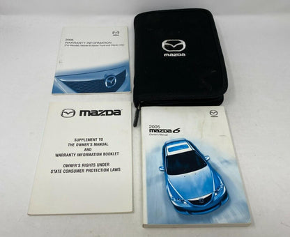 2005 Mazda 6 Owners Manual Set with Case OEM B01B51035