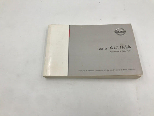 2012 Nissan Altima Owners Manual OEM B01B51037