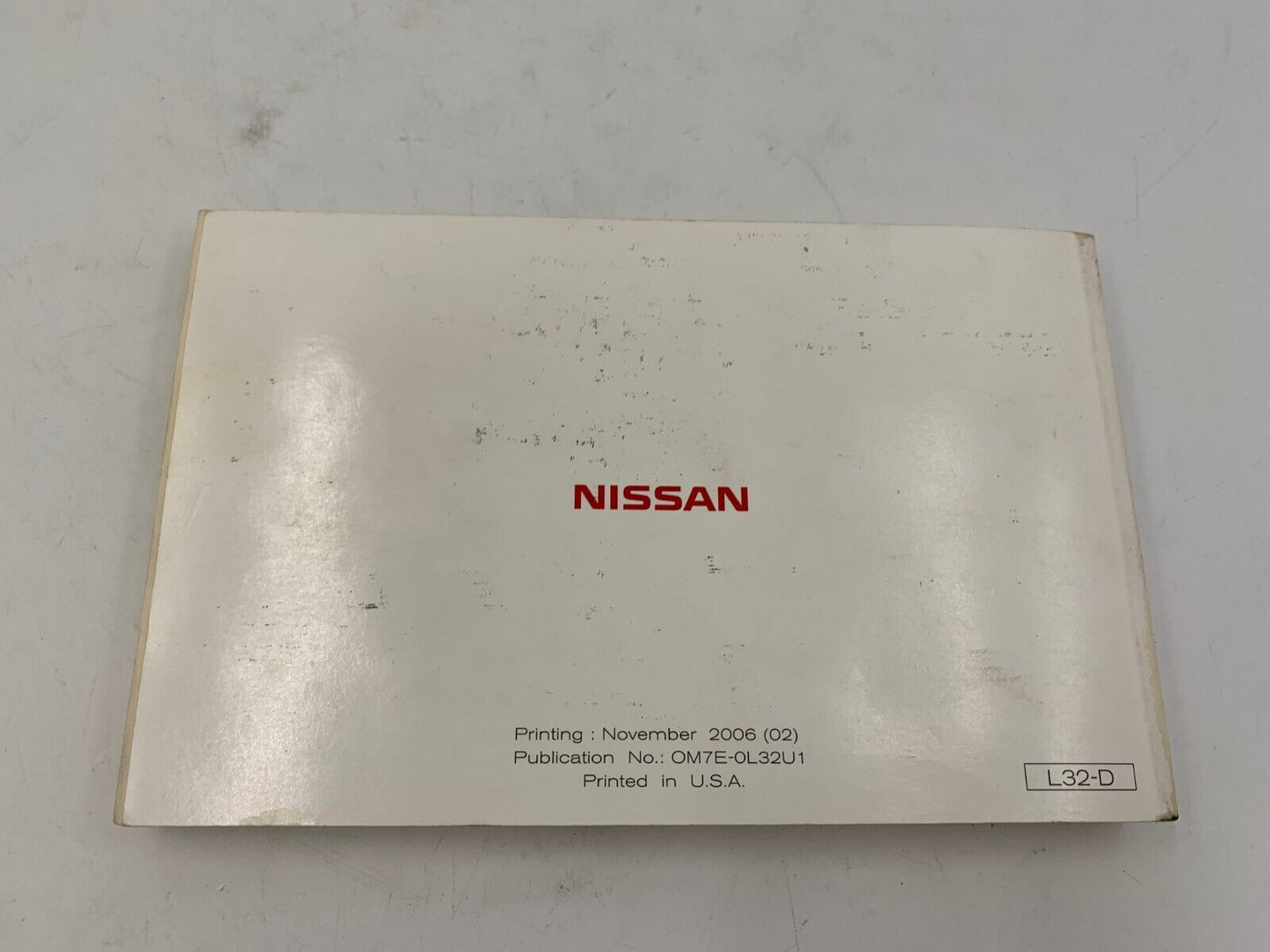 2007 Nissan Altima Owners Manual OEM A04B60002