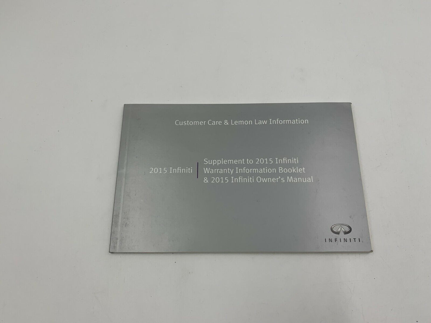 2015 Infiniti Q40 Owners Manual Set OEM A03B70004