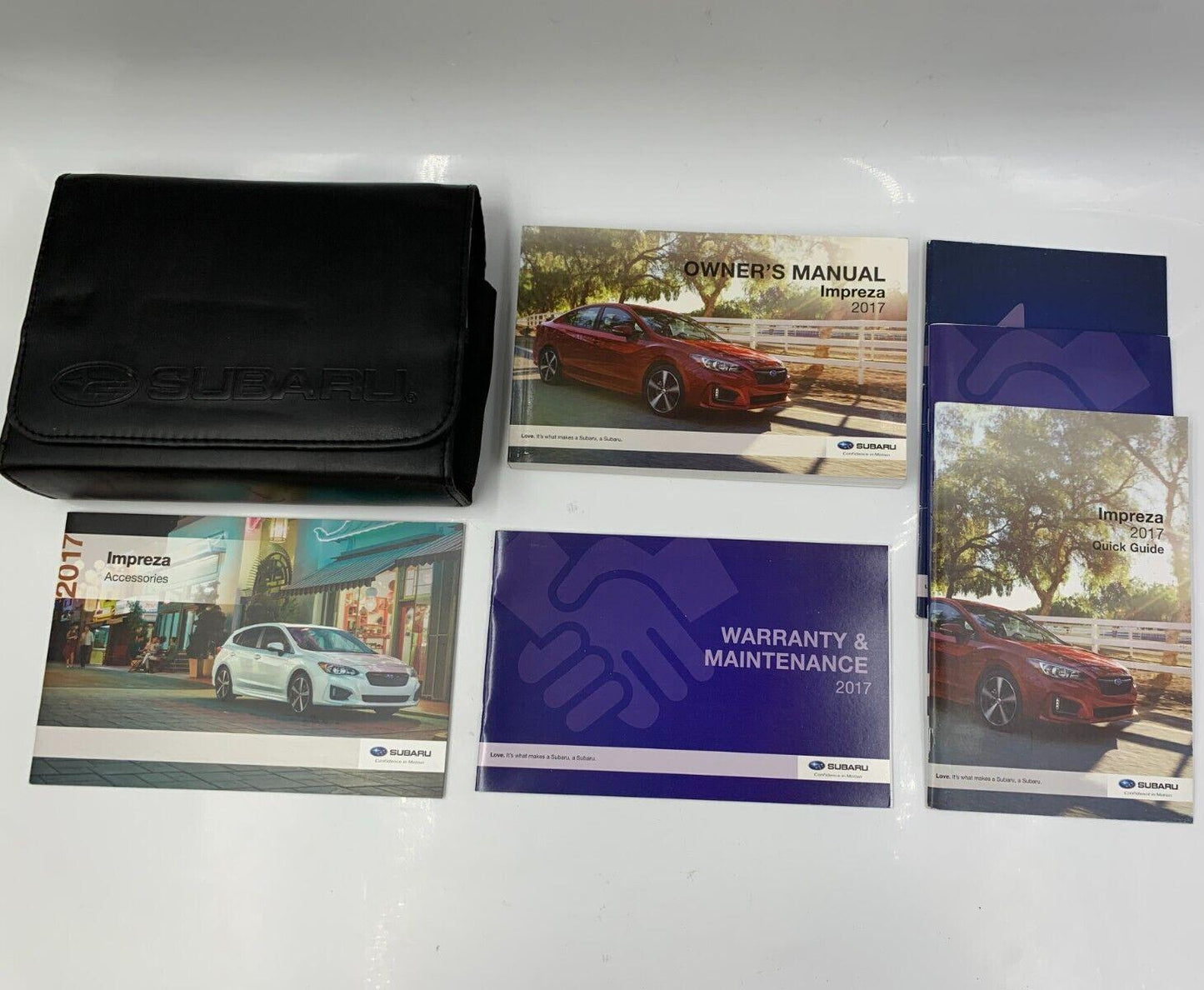 2017 Subaru Impreza Owners Manual Set with Case OEM B03B20029