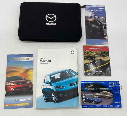 2004 Mazda 3 Owners Manual with Case OEM B04B43059