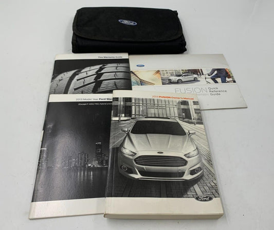 2013 Ford Fusion Owners Manual Handbook Set with Case OEM A03B65004