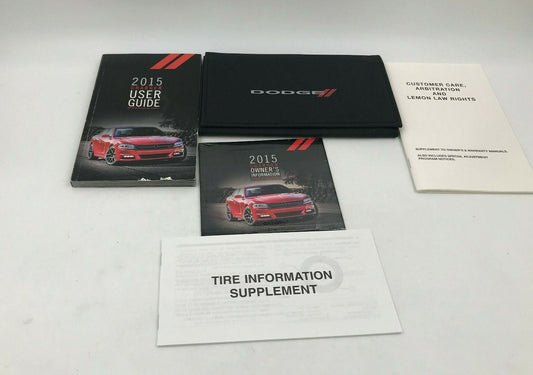 2015 Dodge Charger Owners Manual Handbook Set with Case B03B57002