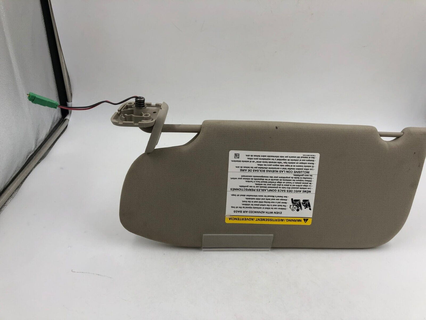 2012 Ford Taurus Passenger Sun Visor Sunvisor Gray illuminated B03B61004