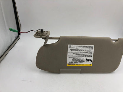 2012 Ford Taurus Passenger Sun Visor Sunvisor Gray illuminated B03B61004