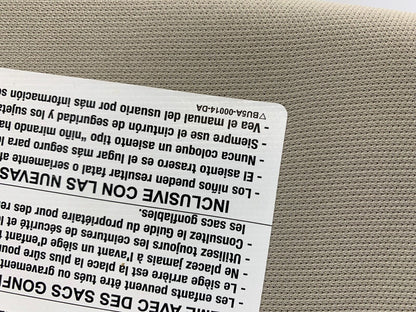 2017-2020 Ford Fusion Passenger Visor Sunvisor Gray Illuminated OEM B03B26029