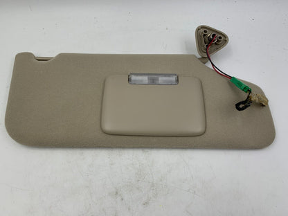 2008-2009 Ford Taurus Passenger Sun Visor Sunvisor Tan Illuminated OEM B01B36033