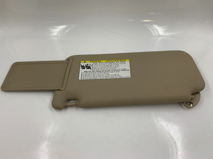 2006-2009 Toyota RAV4 Passenger Sun Visor Sunvisor Illuminated Tan OEM H01B12056