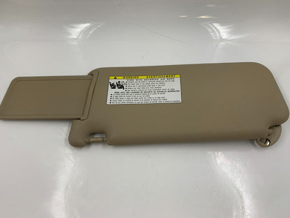 2006-2009 Toyota RAV4 Passenger Sun Visor Sunvisor Illuminated Tan OEM H01B12056