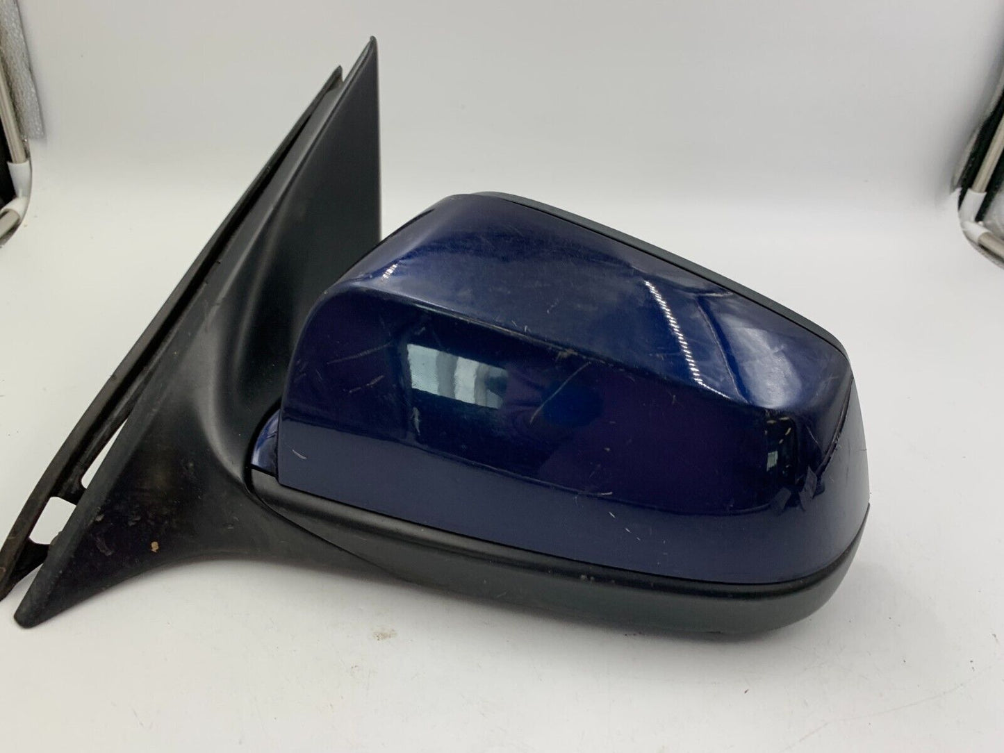 2011-2012 BMW 535i Driver Side View Power Door Mirror Blue OEM B02B28031