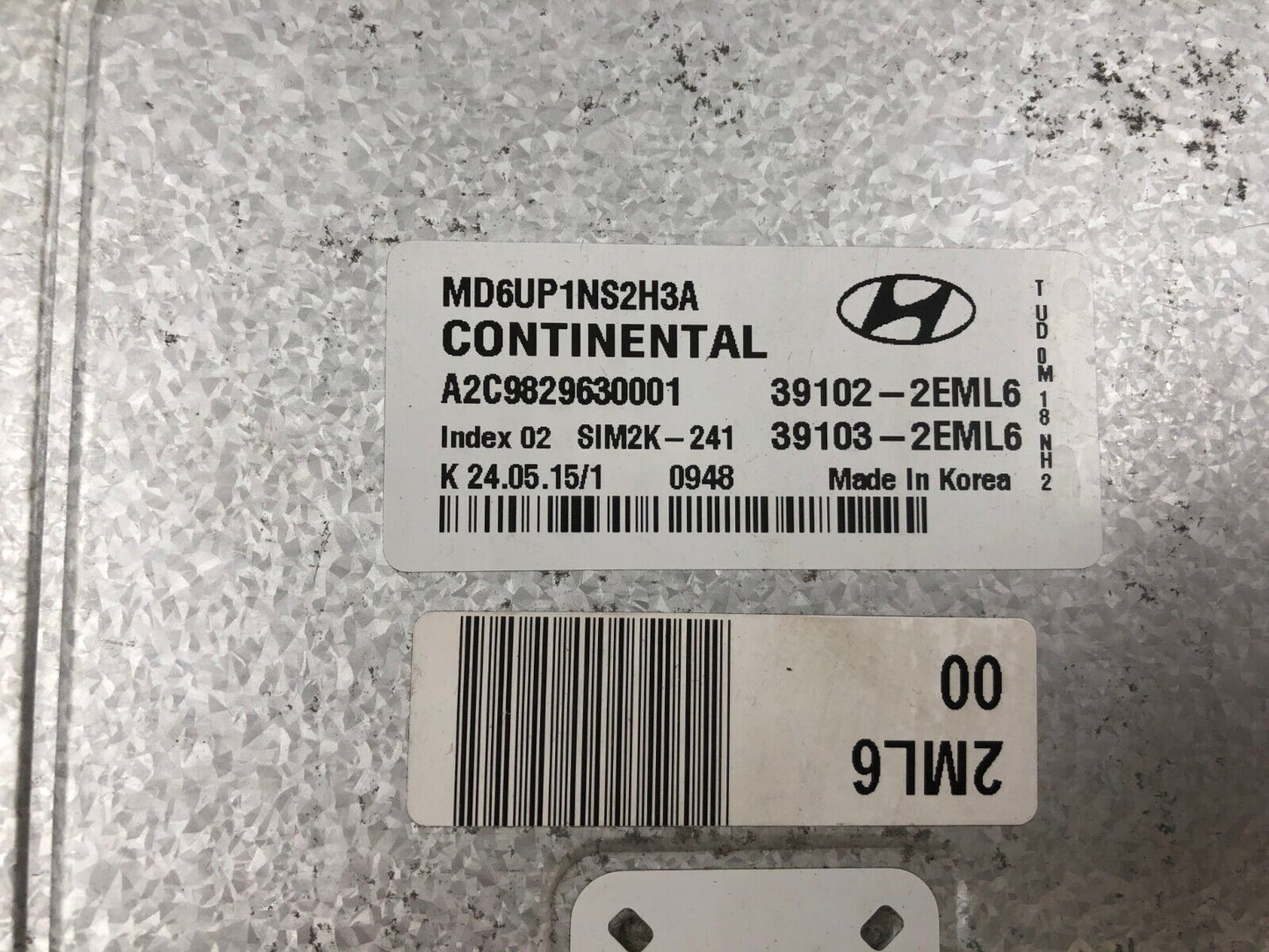 2014-2016 Hyundai Elantra Engine Control Module ECU ECM OEM A02B27023