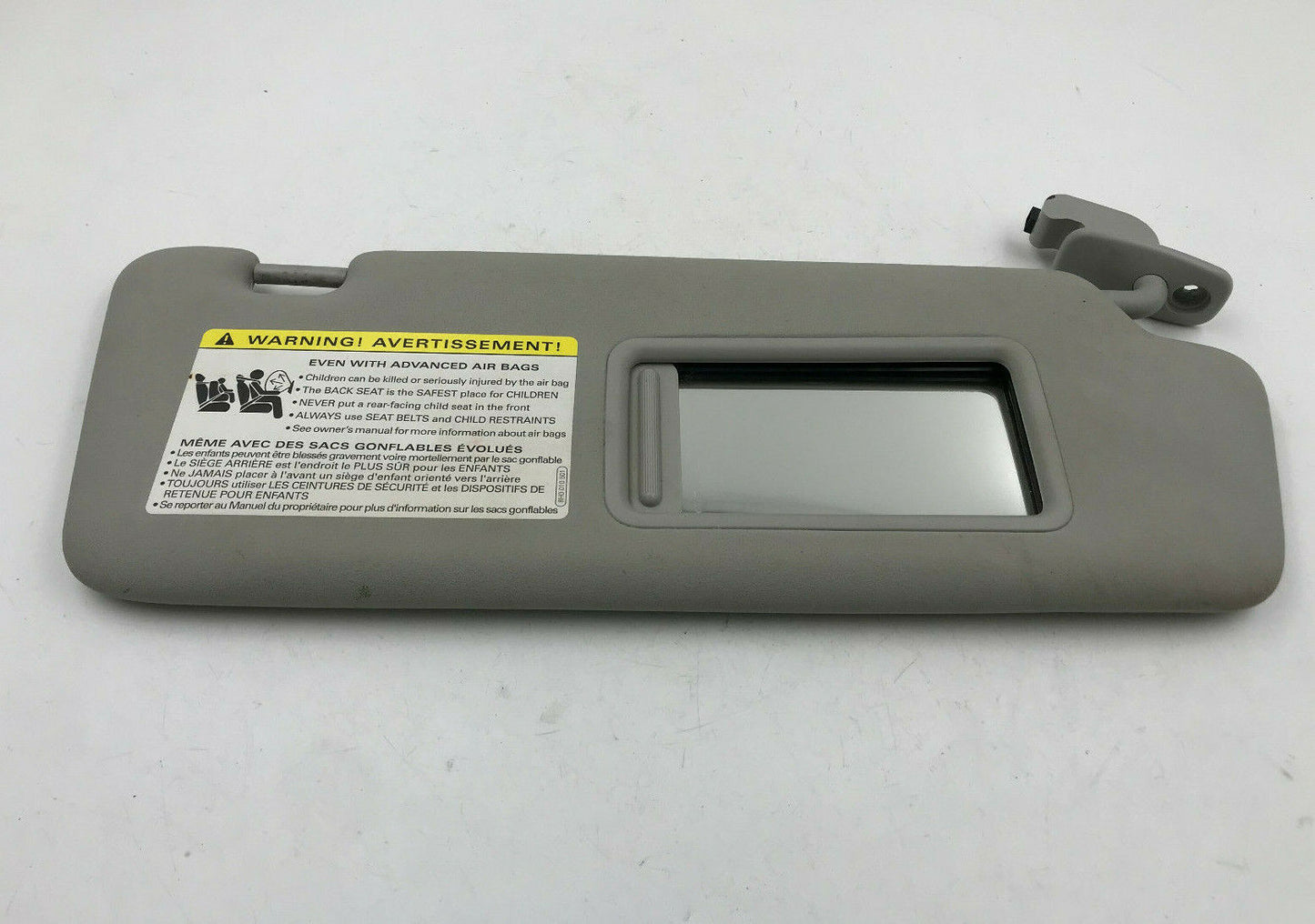 2002-2008 Audi A4 Sedan Passenger  Sunvisor Gray Illuminated OEM B01B17062