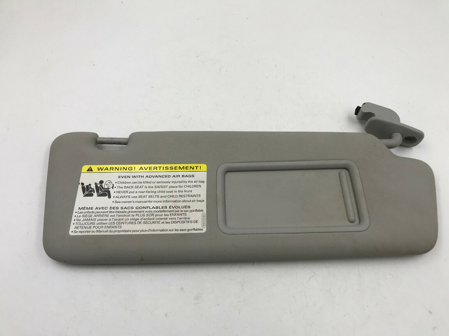 2002-2008 Audi A4 Sedan Passenger  Sunvisor Gray Illuminated OEM B01B17062