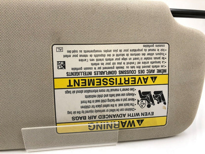 2015-2022 Subaru Legacy Driver Sun Visor Sunvisor Gray Illuminated OEM A01B17083