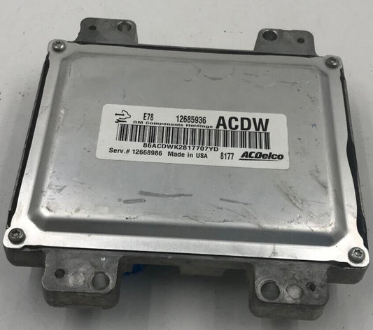 2017-2018 Chevrolet Sonic Engine Control Module Unit ECU ECM OEM G01B36009