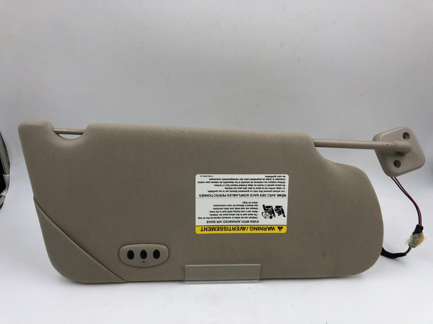 2009-2012 Ford Flex Driver Sun Visor Sunvisor Beige Illuminated OEM C04B19056