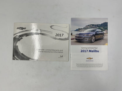 2017 Chevrolet Malibu Owners Manual Handbook Set OEM A01B55002