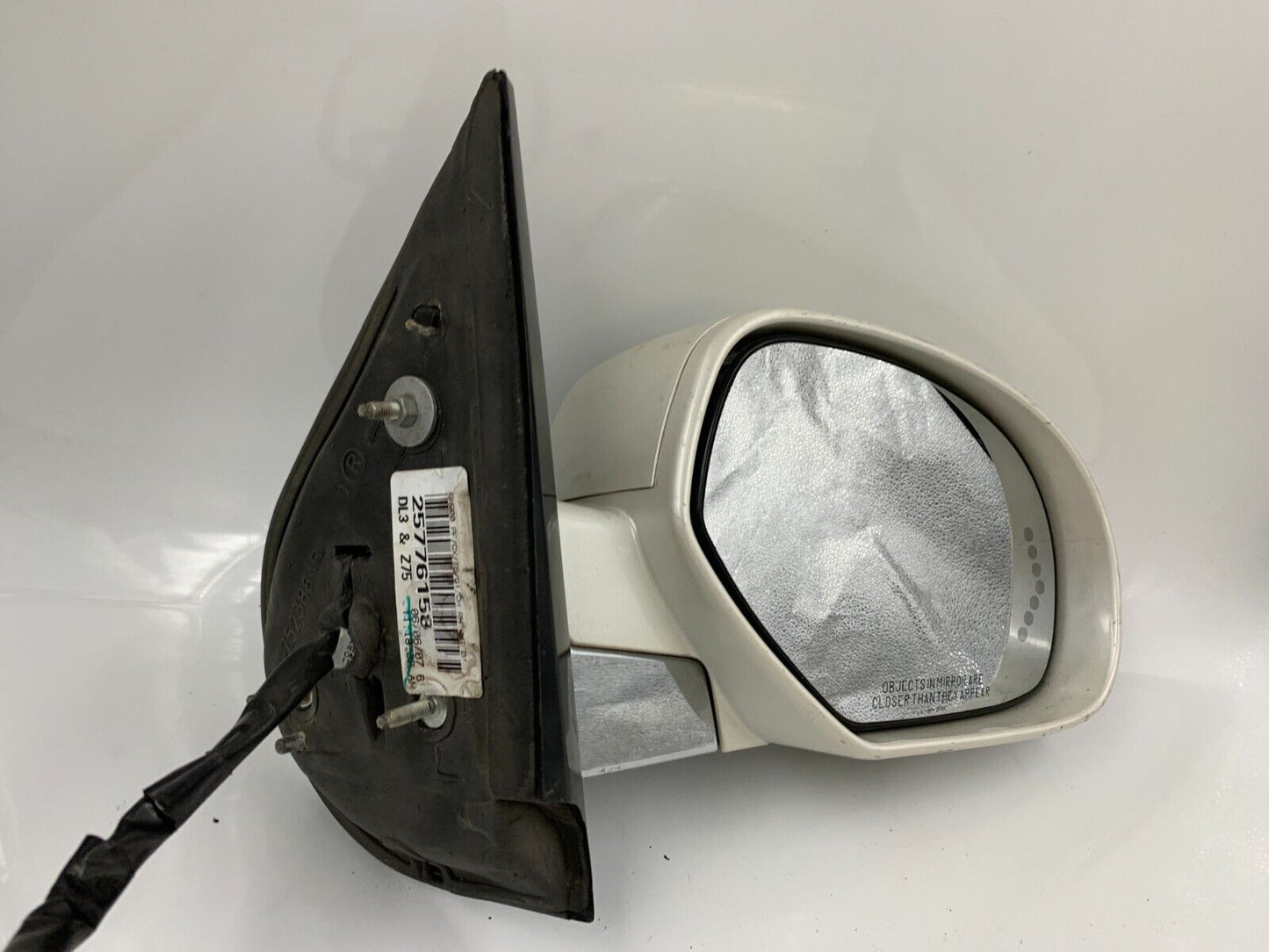 2009-2014 Cadillac Escalade Passenger Door Mirror White Chrome OEM B04B17029