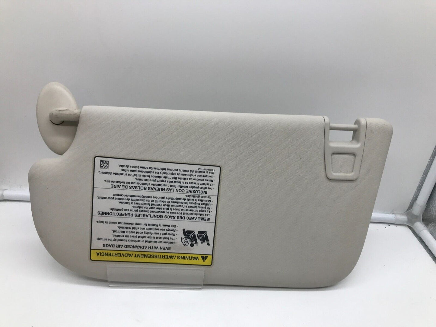 2013-2019 Ford Escape Passenger Sunvisor Sun Visor Gray OEM C02B39036