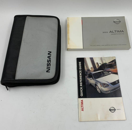 2003 Nissan Altima Owners Manual Set with Case OEM B04B09058