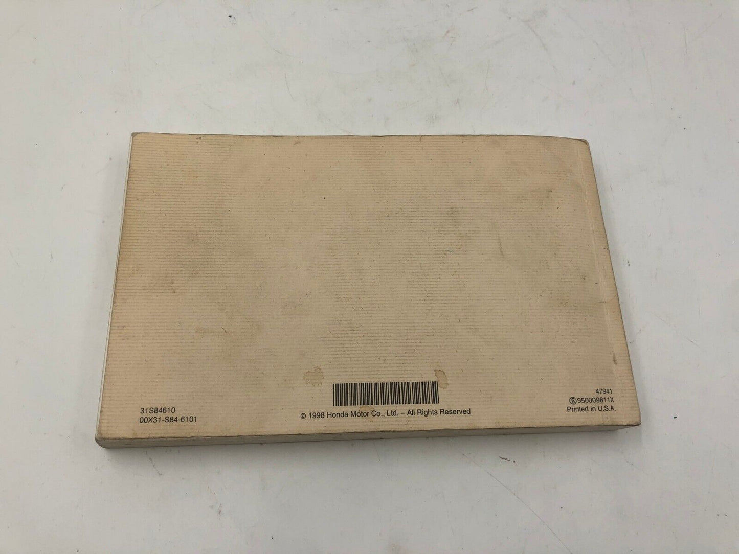 1999 Honda Accord Owners Manual OEM F01B22006