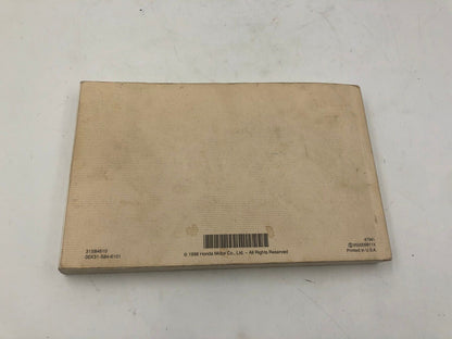 1999 Honda Accord Owners Manual OEM F01B22006