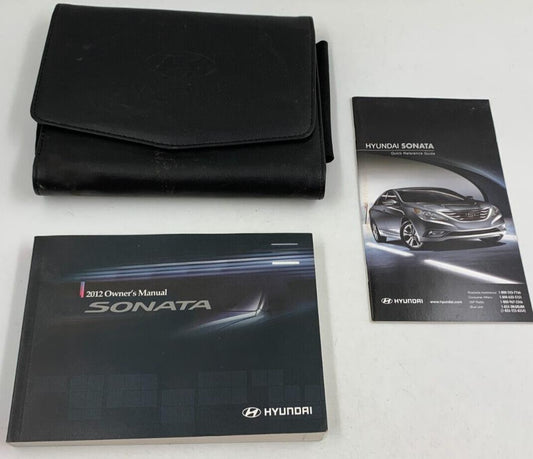 2012 Hyundai Sonata Owners Manual Set with Case OEM A04B59008