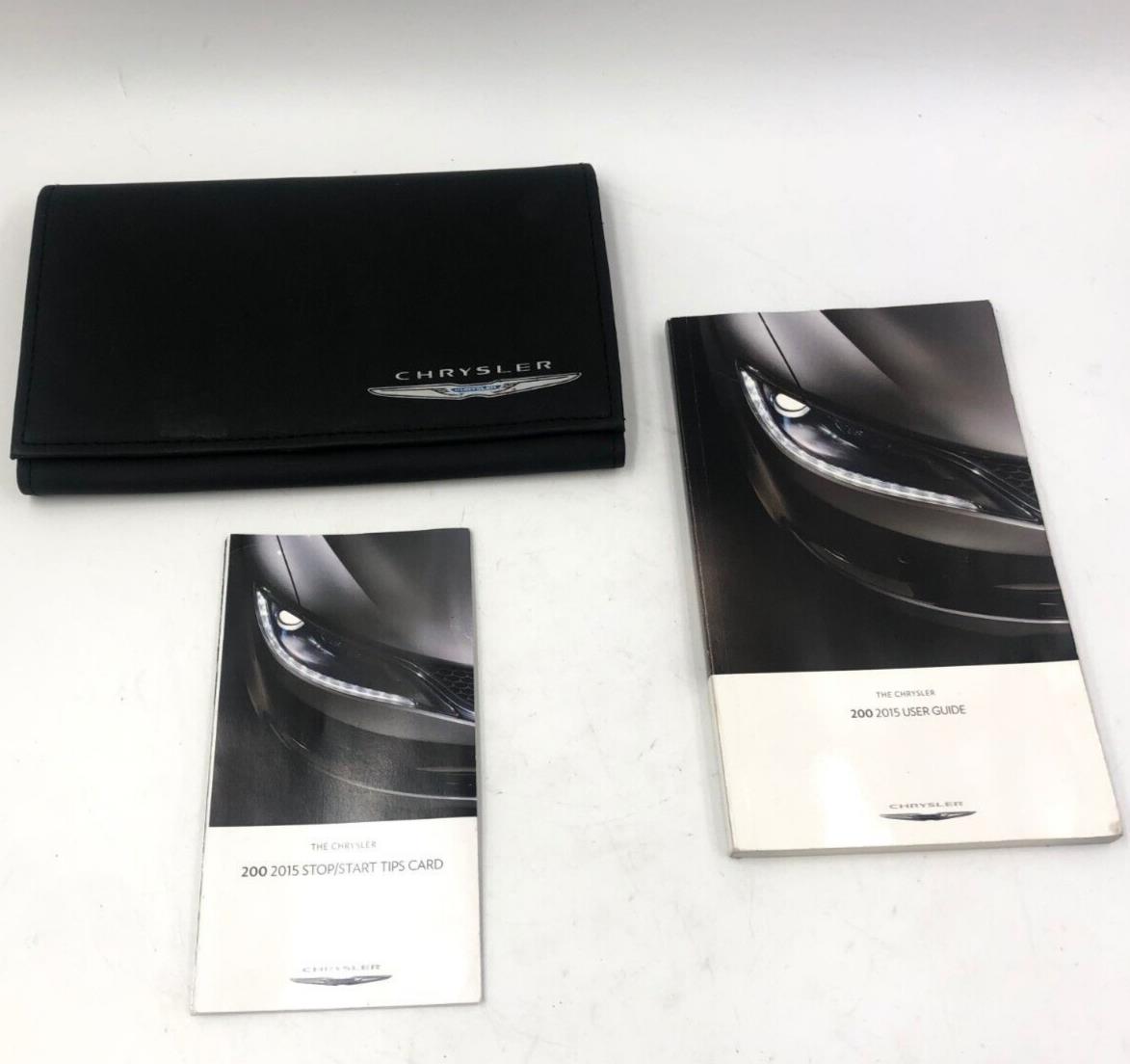 2015 Chrysler 200 Owners Manual Set with Case OEM F01B27048