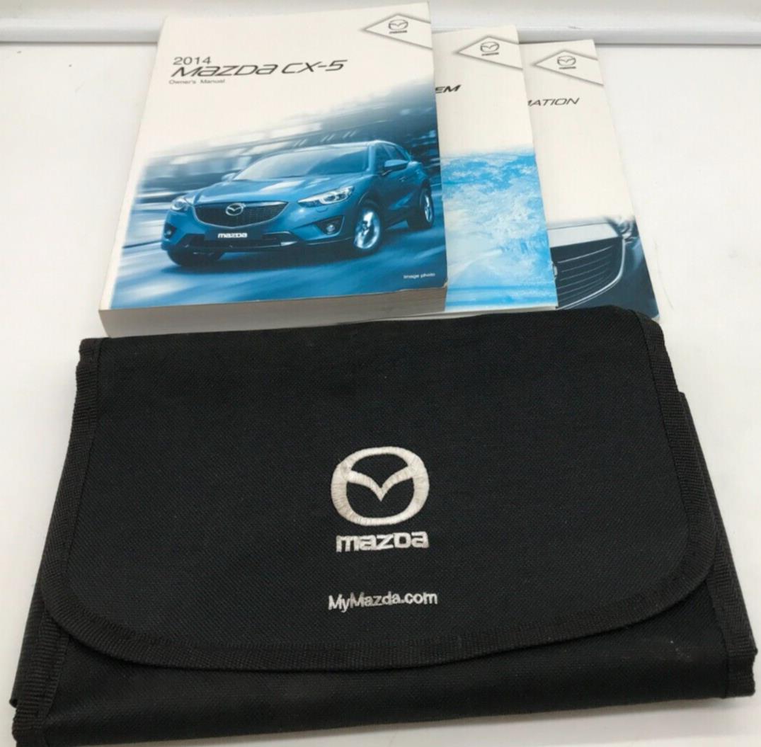 2014 Mazda CX-5 CX5 CX 5 Owners Manual Set with Case OEM D04B66007