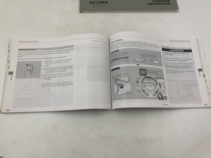 2011 Acura TSX Owners Manual  Set with Case OEM A02B55023