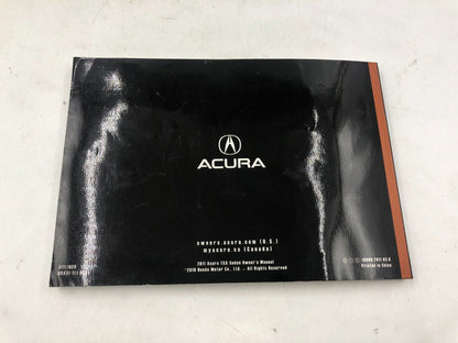 2011 Acura TSX Owners Manual  Set with Case OEM A02B55023