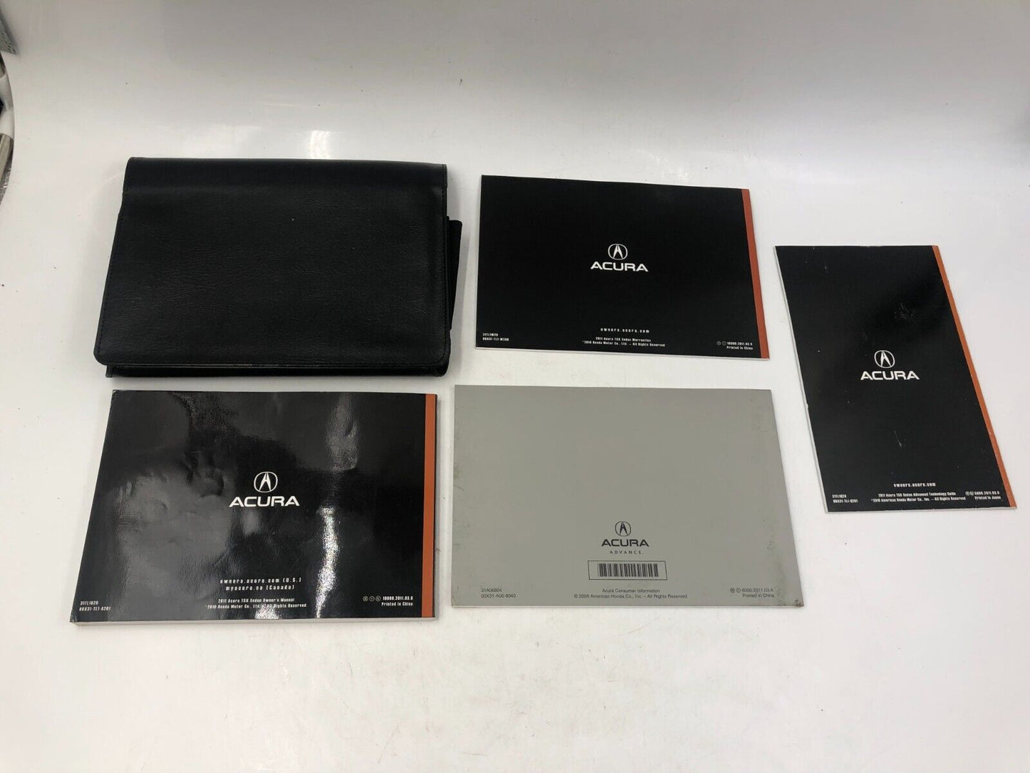 2011 Acura TSX Owners Manual  Set with Case OEM A02B55023