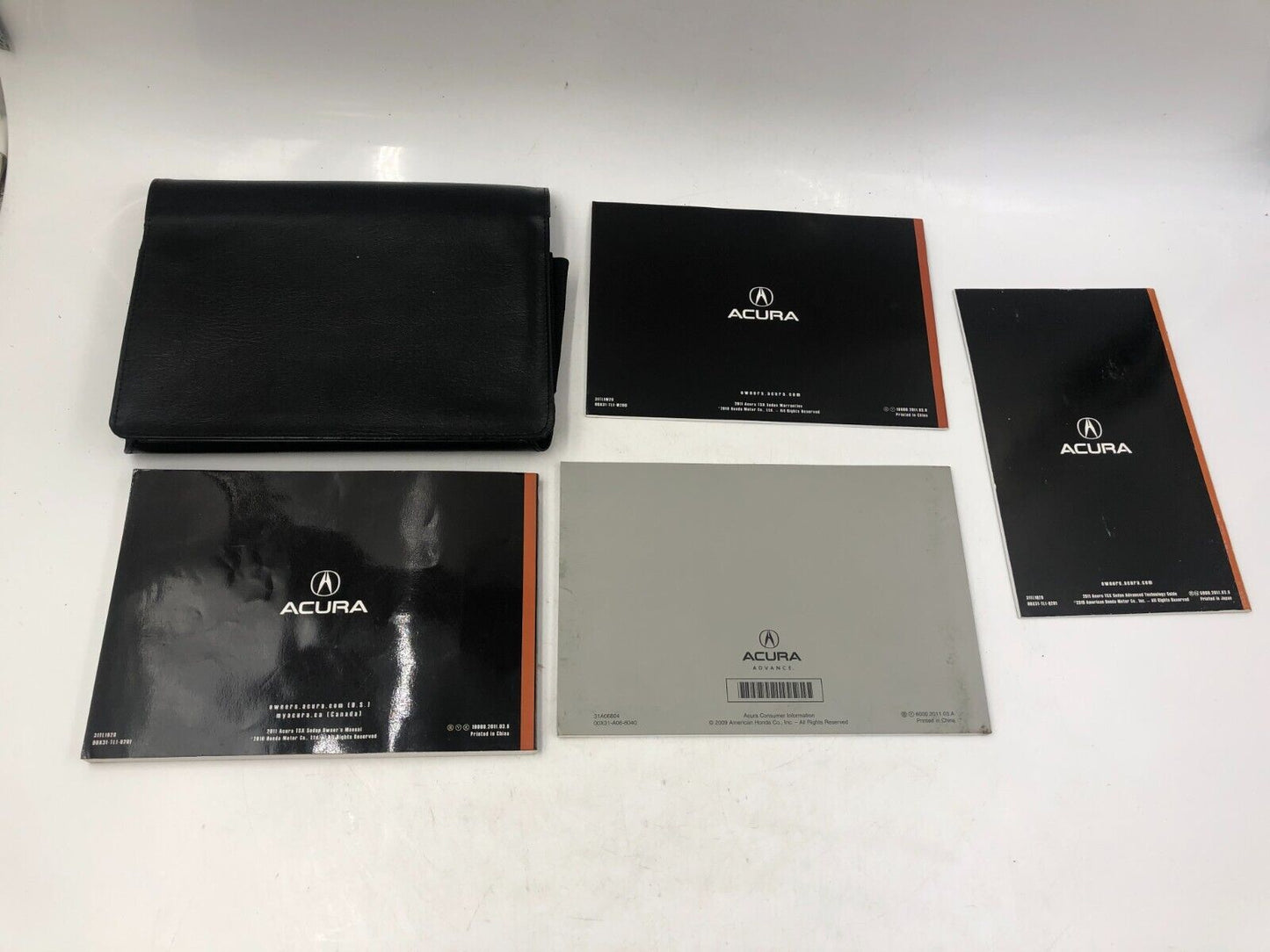 2011 Acura TSX Owners Manual  Set with Case OEM A02B55023