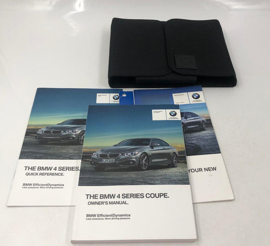 2016 BMW 4 Series Coupe Owners Manual Set with Case D02B31050