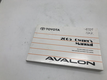 2005 Toyota Avalon Owners Manual Set OEM E04B10049