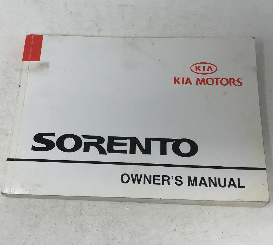 2003 Kia Sorento Owners Manual OEM D02B25085