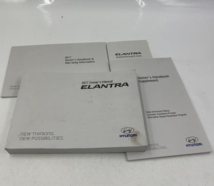 2017 Hyundai Elantra Owners Manual Set OEM F02B35083