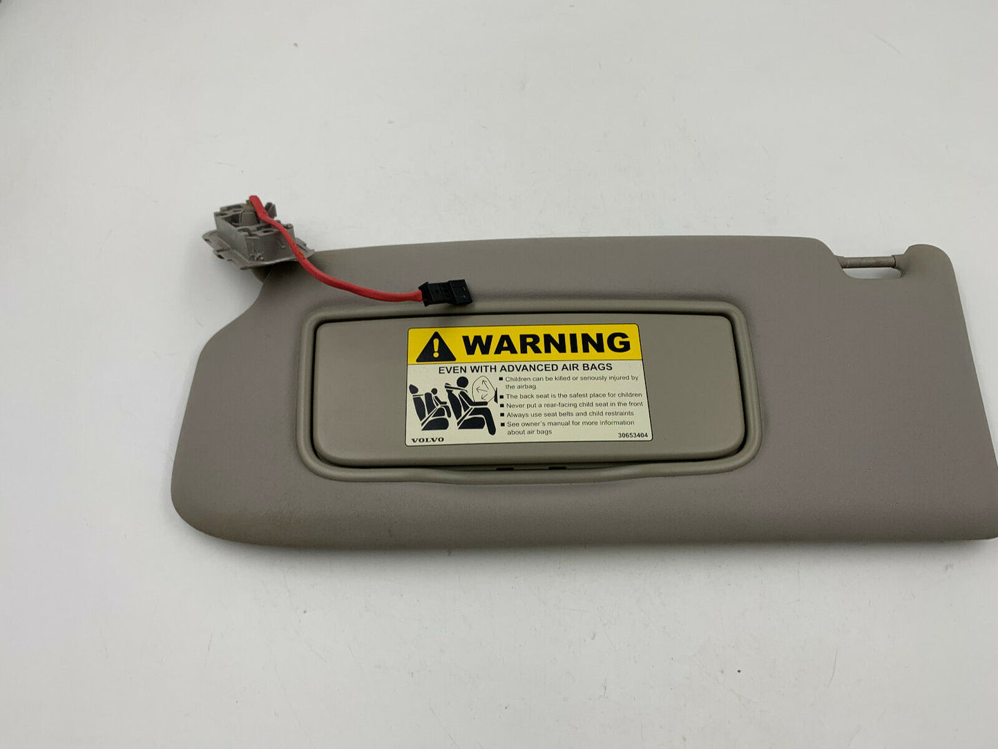 2005-2006 Volvo S50 Driver Sun Visor Sunvisor Gray Illuminated OEM C02B17082