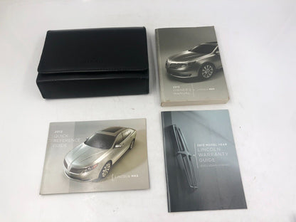 2013 Lincoln MKZ Hybrid Owners Manual Set with Case OEM A01B39037