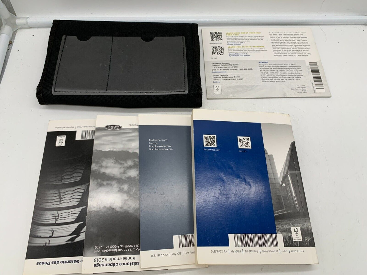 2013 Ford F-150 F150 Owners Manual Set with Case OEM D02B69008