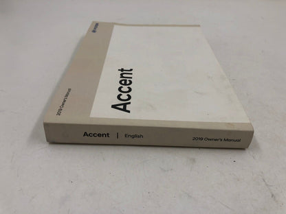 2019 Hyundai Accent Owners Manual OEM D02B10024