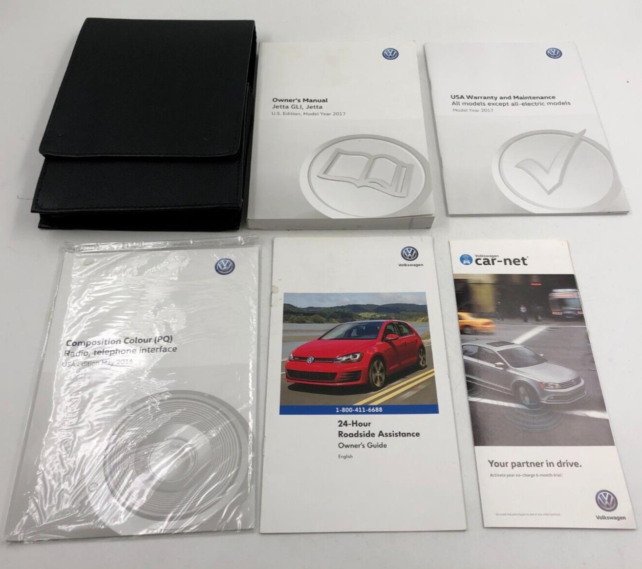 2017 Volkswagen Jetta GLI Owners Manual Set with Case OEM D03B59003