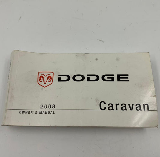 2008 Dodge Caravan Owners Manual OEM A03B03057