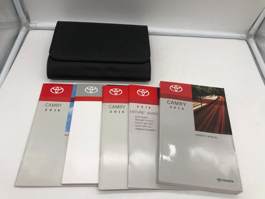 2016 Toyota Camry Owners Manual Set with Leather Case OEM B04B22026