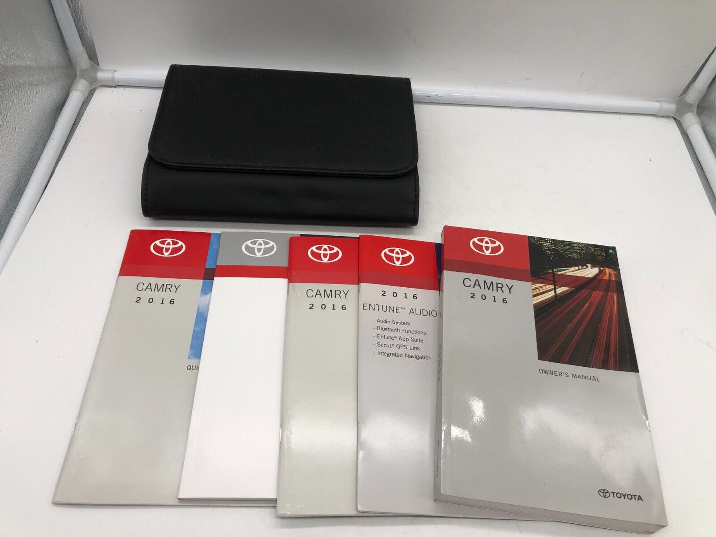 2016 Toyota Camry Owners Manual Set with Leather Case OEM B04B22026