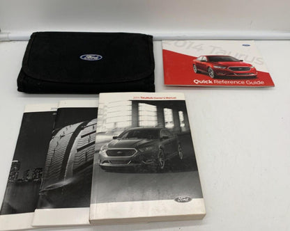 2014 Ford Taurus Owners Manual Set with Case OEM B03B38008