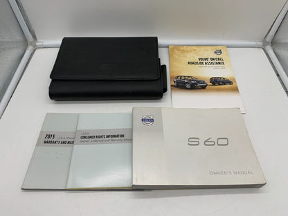 2015 Volvo S60 S 60 Owners Manual Set with Case OEM B03B38009