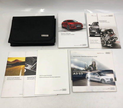 2015 Audi A3 Owners Manual Handbook Set with Case OEM B04B69005