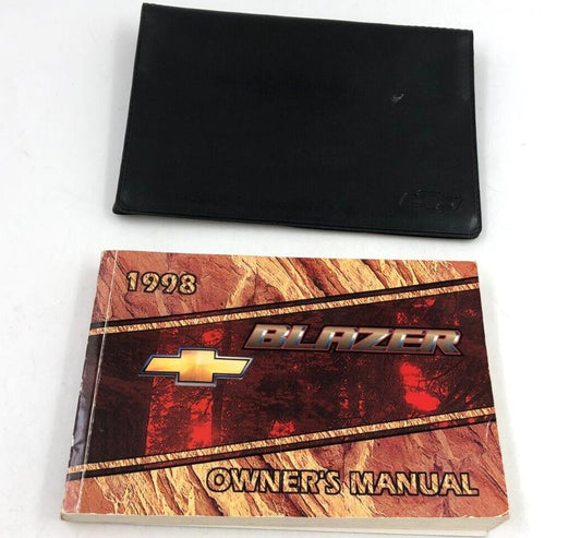 1998 Chevrolet Blazer Owners Manual with Case OEM A03B31047